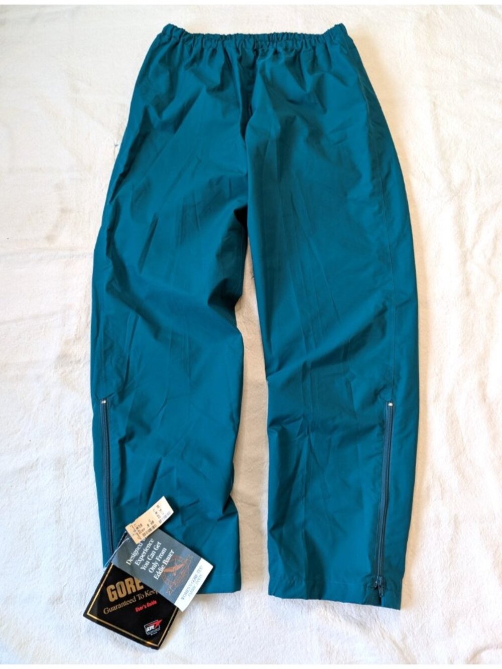 Eddie Bauer GORETEX Deadstock NWT Women's 90s Hiking Shell Pants LG